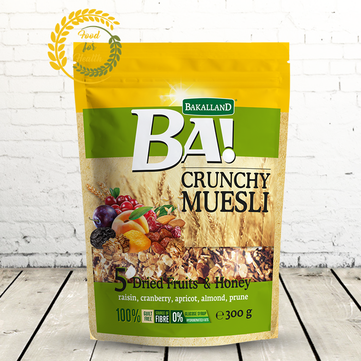 Ngũ cốc trái cây hỗn hợp và mật ong Bakalland 300g