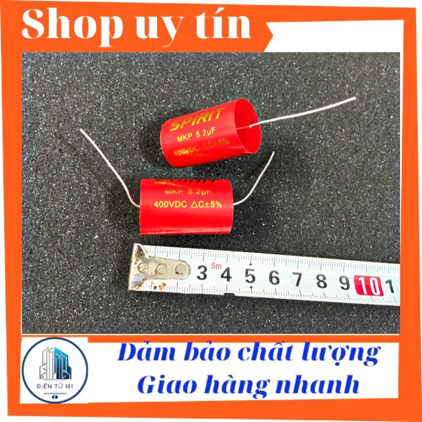 Tụ lọc phân tần cản loa treble 8.2uf 400v hàng cao cấp