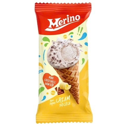Kem ốc quế Merino cream socola