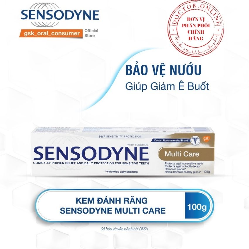 Kem Đánh Răng Sensodyne Multi Care 100g, Doctor.online24h