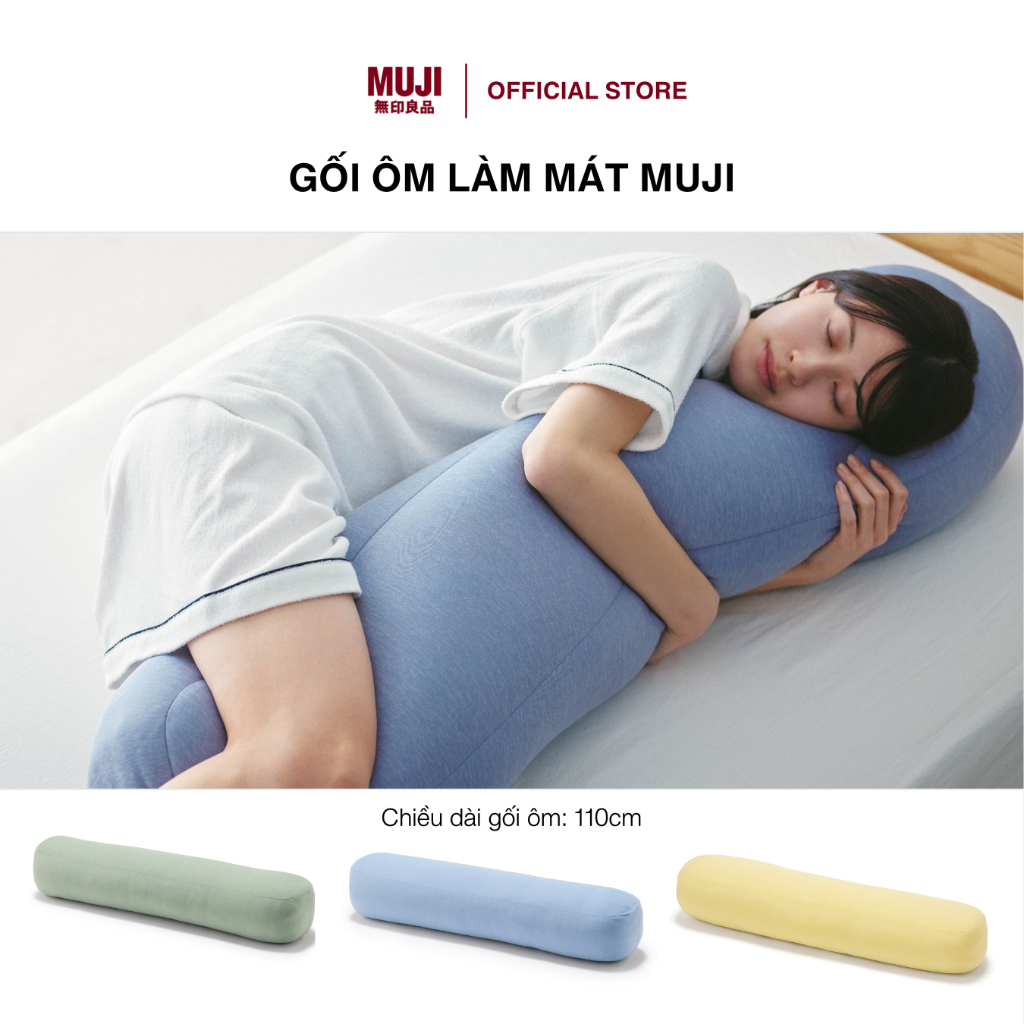 Gối Ôm Làm Mát 26x110x26cm MUJI