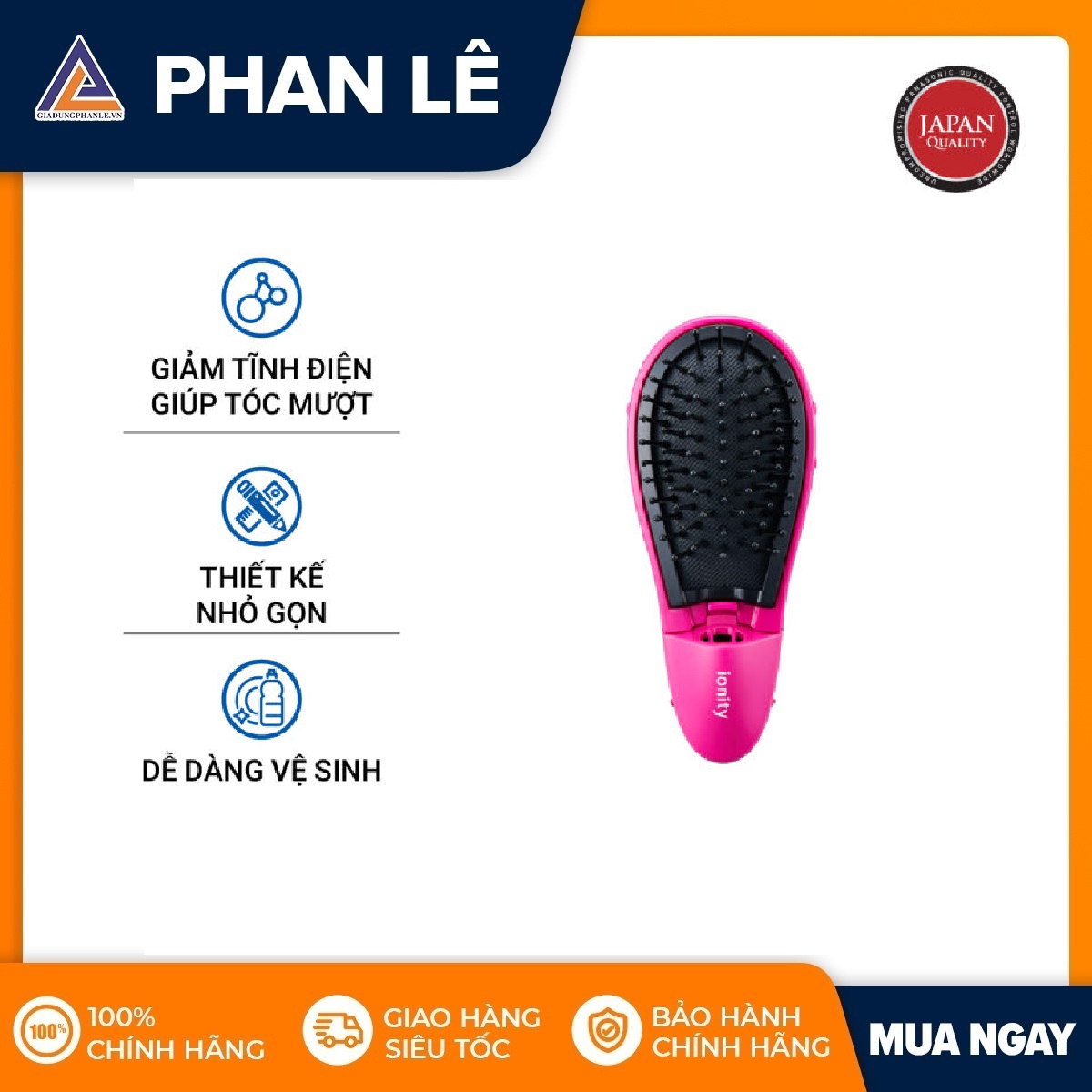 Lược chải tóc ion panasonic eh-he10vp421