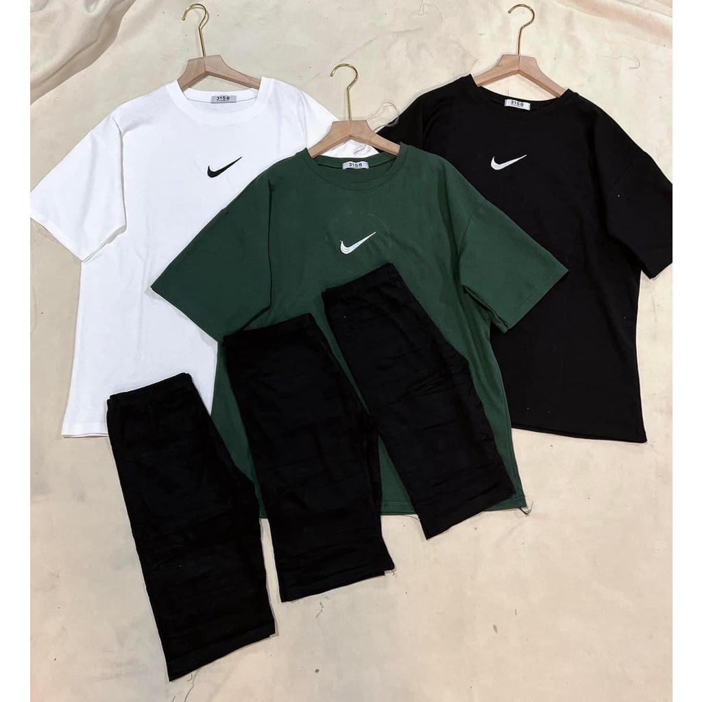 Bộ áo thun tích quần legging ngố new 2022