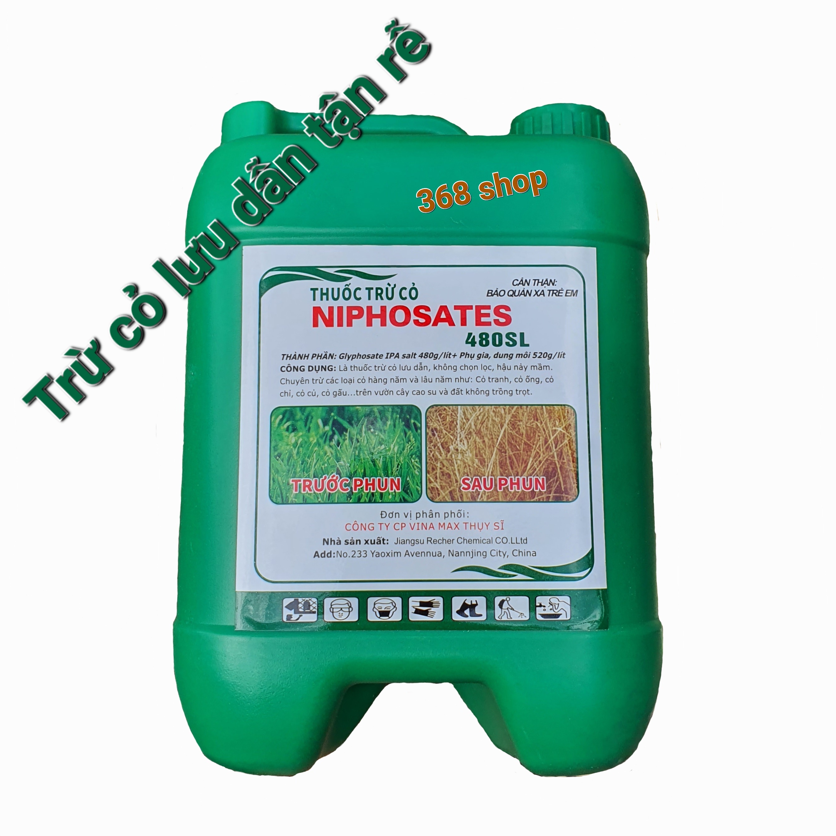 💎 thuốc trừ cỏ niphosates 480sl 💖 lưu dẫn tận rễ