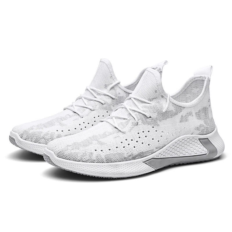 Giày Nam Thể Thao , Sneaker Trắng Siêu Mềm Siêu Thoáng, Đế Cao Su Mềm Đi Rất Êm Chân - Mã sản phẩm M22