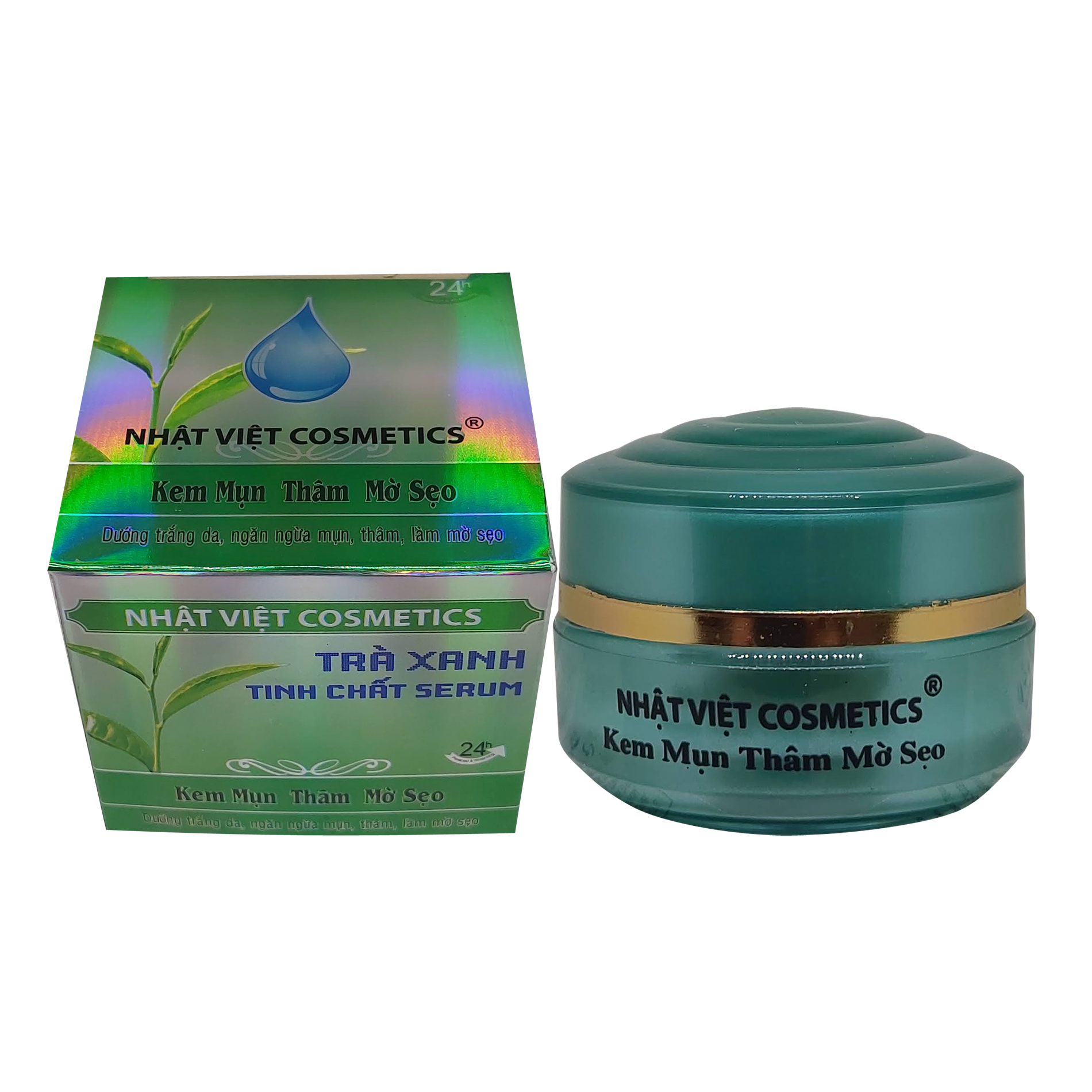 Kem Mụn Thâm Mờ Sẹo Trà Xanh Tinh Chất Serum NHẬT VIỆT COSMETICS 13G
