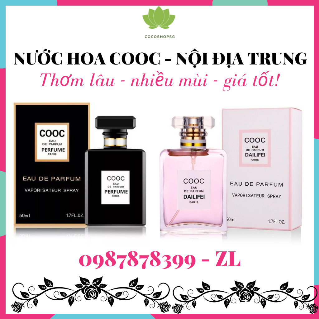 Nước Hoa Nữ COOC PERFUME 50ml Nội Địa Trung Cao Cấp Thơm Lâu Nữ Tính Sành Điệu Cocoshopsg NH04