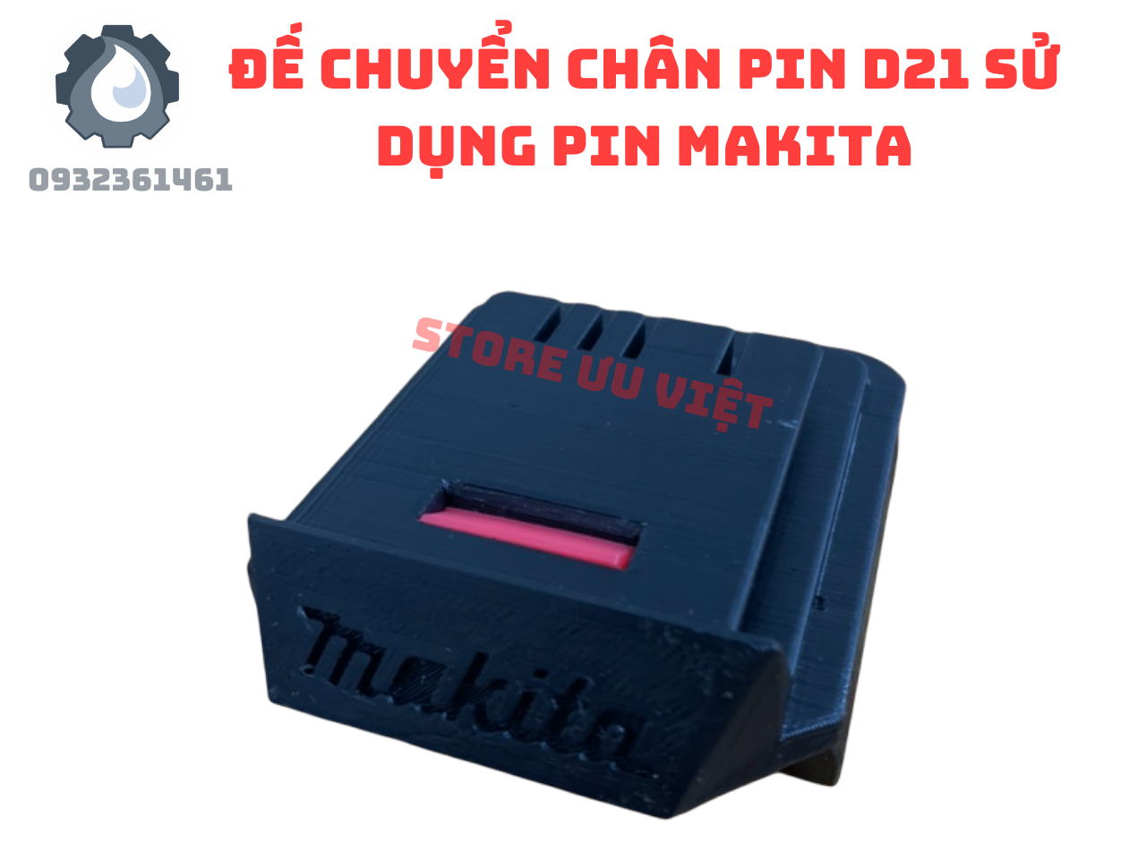 ĐẾ CHUYỂN PIN D21 DEKTON SỬ DỤNG PIN MAKTA