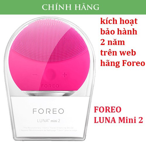 Máy Rửa Mặt Foreo Luna Mini 2 Chính Hãng Thụy Điển - Sale Sốc Đến 50% Tại Shop, Công Nghệ T-Sonic Hiện Đại, Làm Sạch Da Nhẹ Nhàng Và Hiệu Quả, Phù Hợp Mọi Loại Da