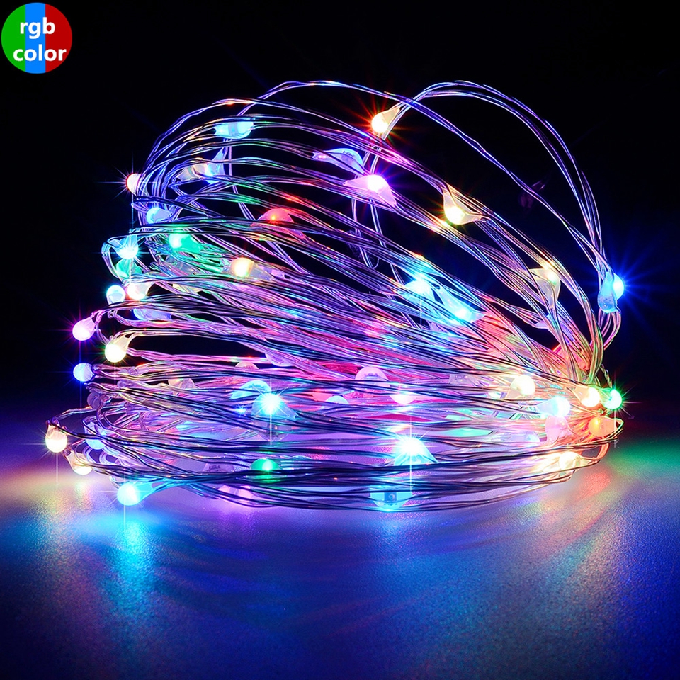 Dây đèn Led đom đóm fairy light - DÂY DÀI 5 MÉT 50 BÓNG DÙNG PIN CR2032 ( Có Kèm Pin)