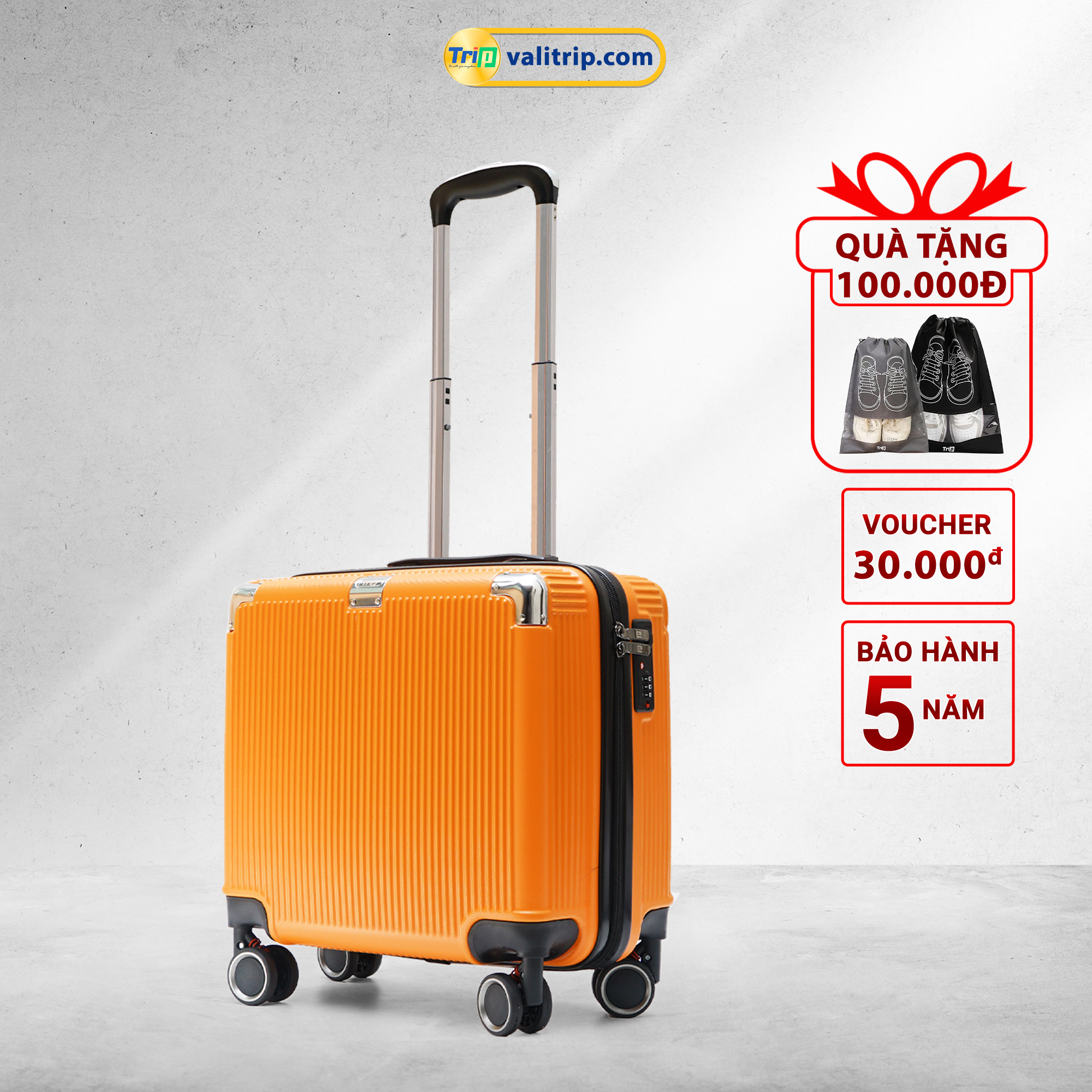[MIỄN PHÍ SHIP] Vali TRIP Lux88  Size 16inch, Vali xách tay, vali du lịch ngắn ngày