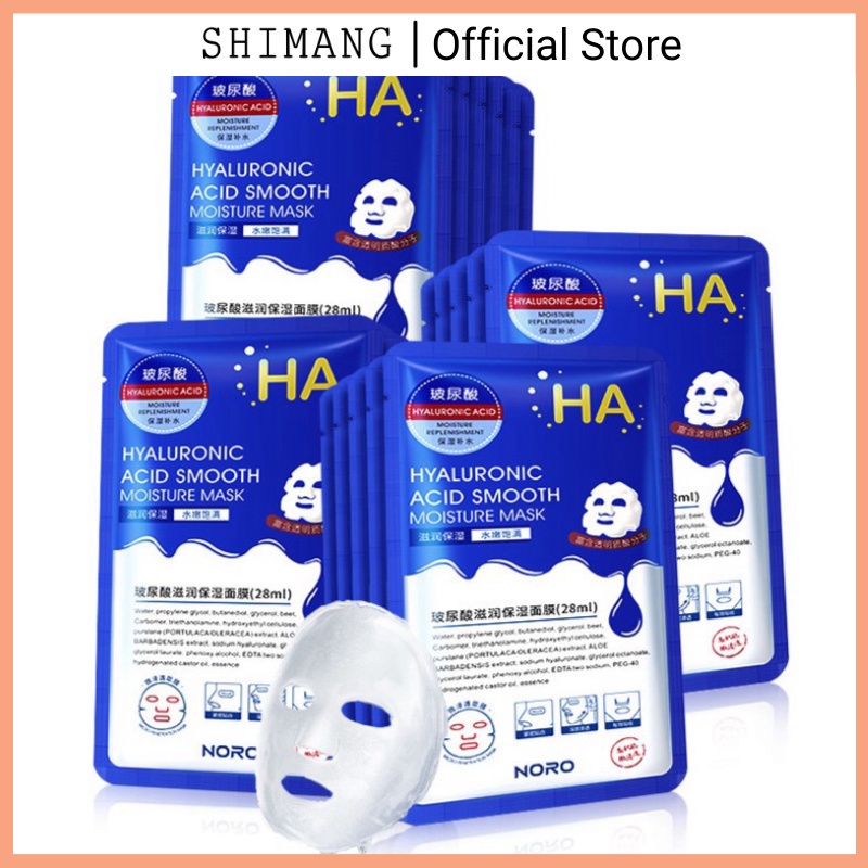 Mặt nạ ha xanh tím noro mặt nạ giấy hàng nội địa trung nmn1