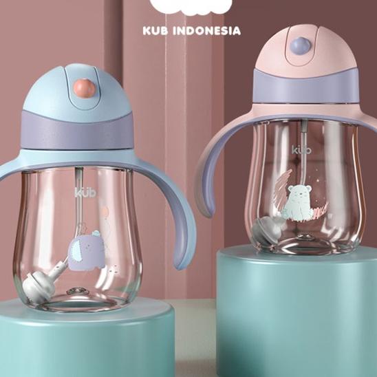 Chai uống nước ống hút trẻ em kub | bình nước có ống hút chất lượng cao