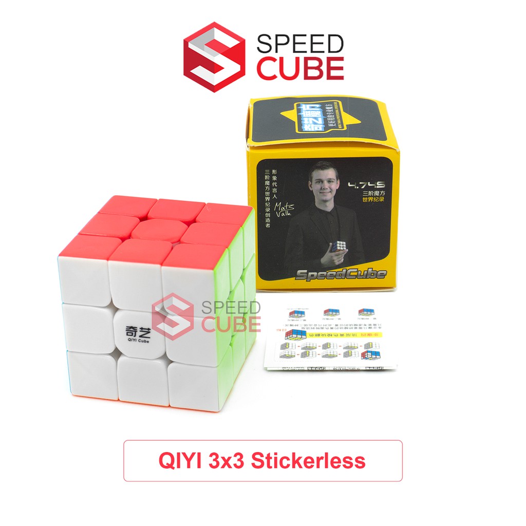 Rubik 3x3 Giá Rẻ QiYi Warrior W Stickerless, Rubik 3x3x3 xoay trơn mượt - Shop Speed Cube