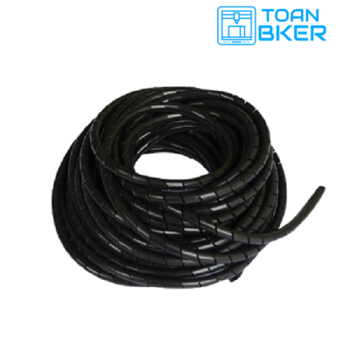 Ống ruột gà, dây quấn ruột gà phi 8/10/16/20/25/30mm màu đen, quấn dây điện gọn gàng chuyên nghiệp