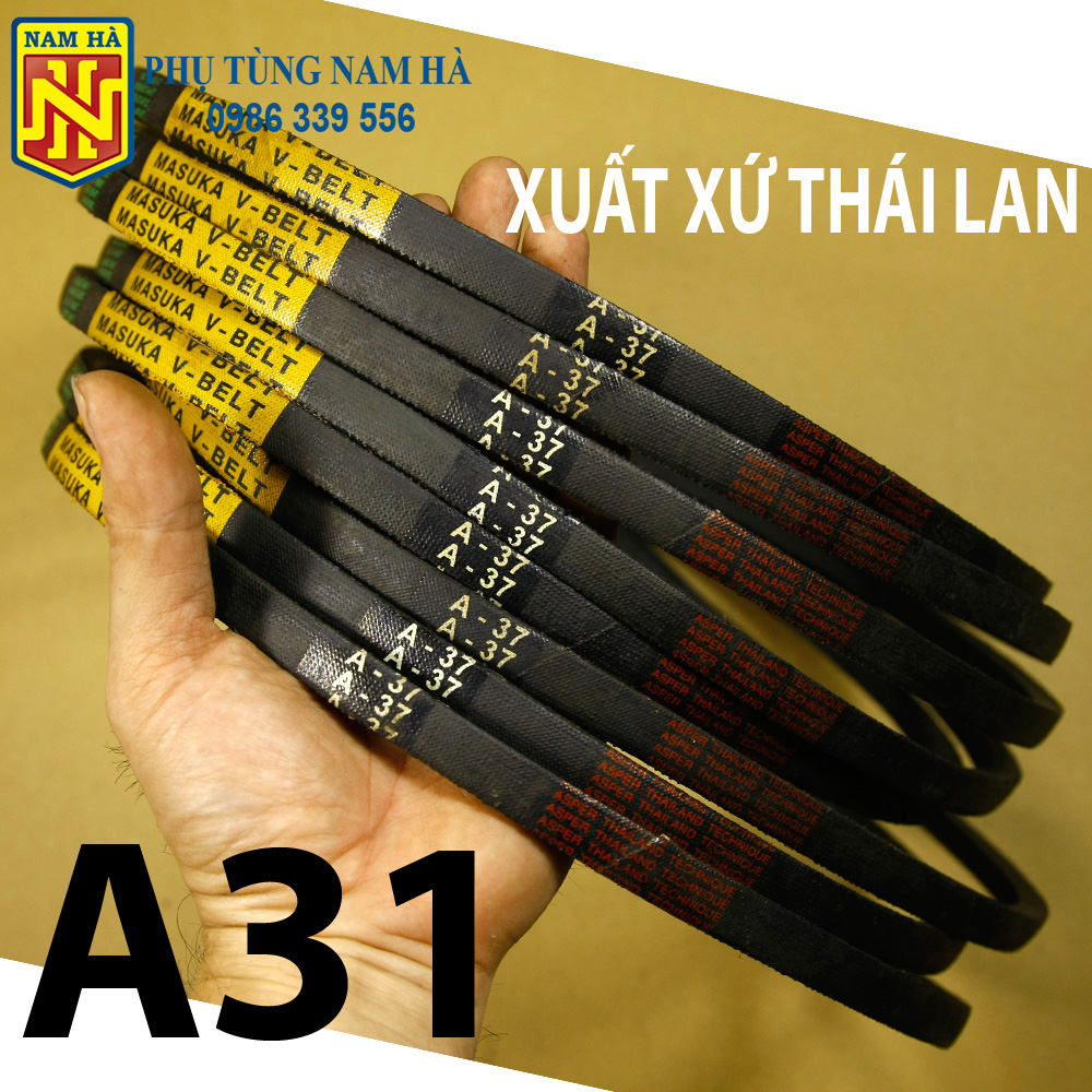 Dây curoa trơn đai thang Masuka (V-belt) Bản A30 đến A39