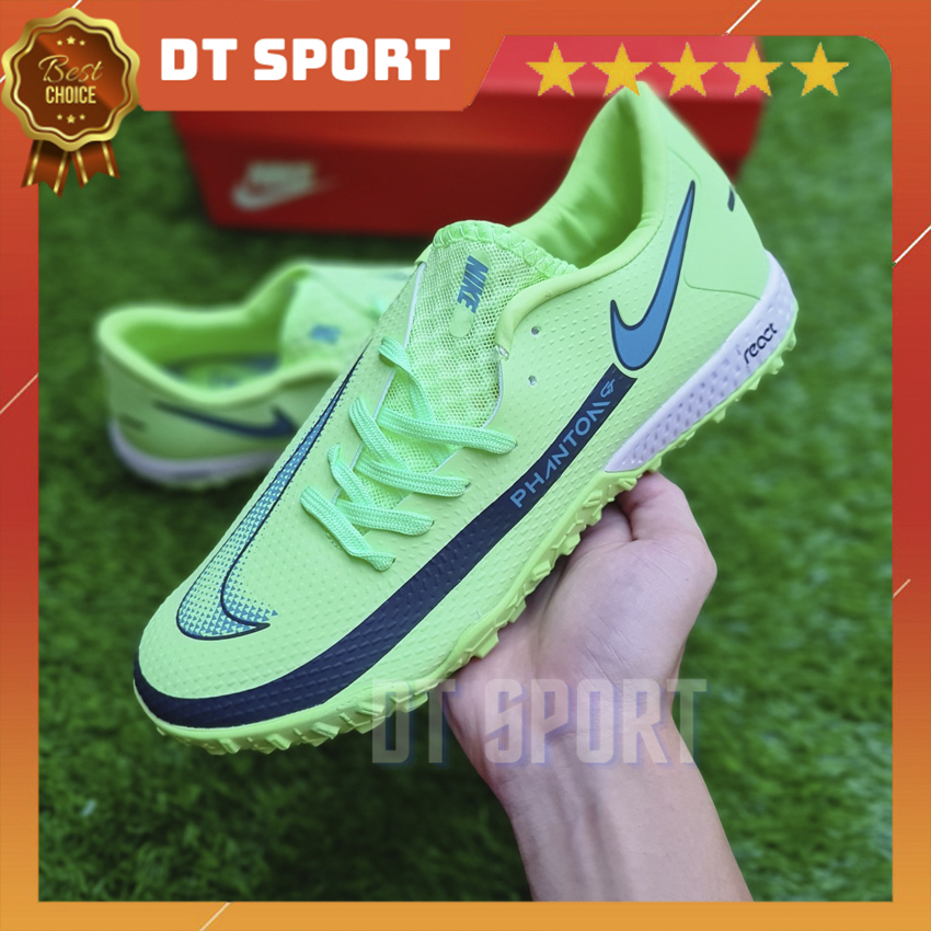 Giày đá bóng sân cỏ nhân tạo react phantom phantom gt pro tf, giày đá banh nam, giày bóng đá tốt dt sport dt44