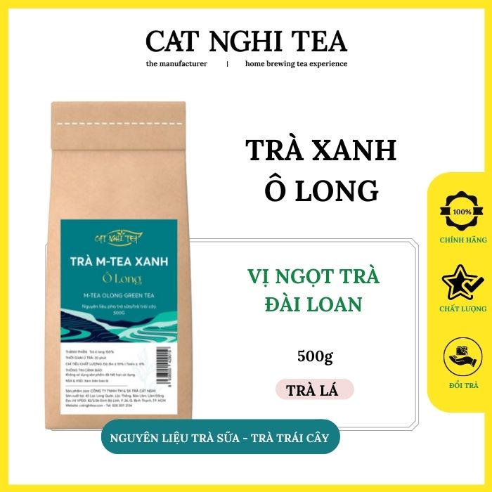 Trà ô long xanh - trà m-tea xanh ô long - túi 500g