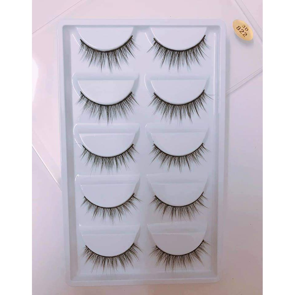 Lông mi giả 3d 822 5 cặp cao cấp halomi