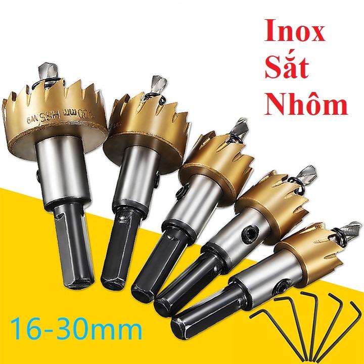 Bộ 5 mũi khoét inox 16-30mm chất lượng cao