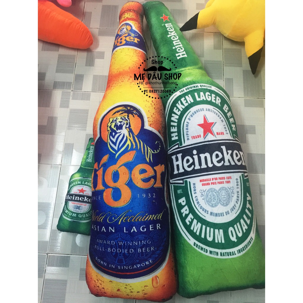HCM]Gối ôm hình chai bia Heniken | Lazada.vn
