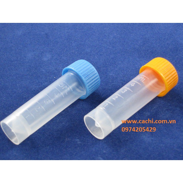 Bộ 10 cái ống cryo, ống lưu trữ lạnh tế bào 5ml
