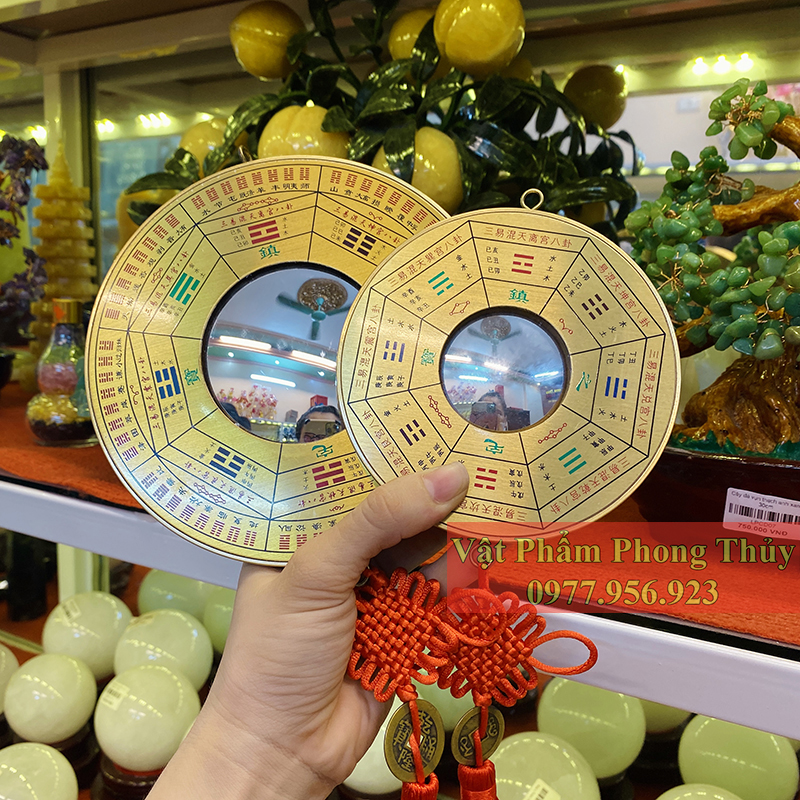Gương Hậu Thiên Bát Quái Cầu Lồi bằng Đồng