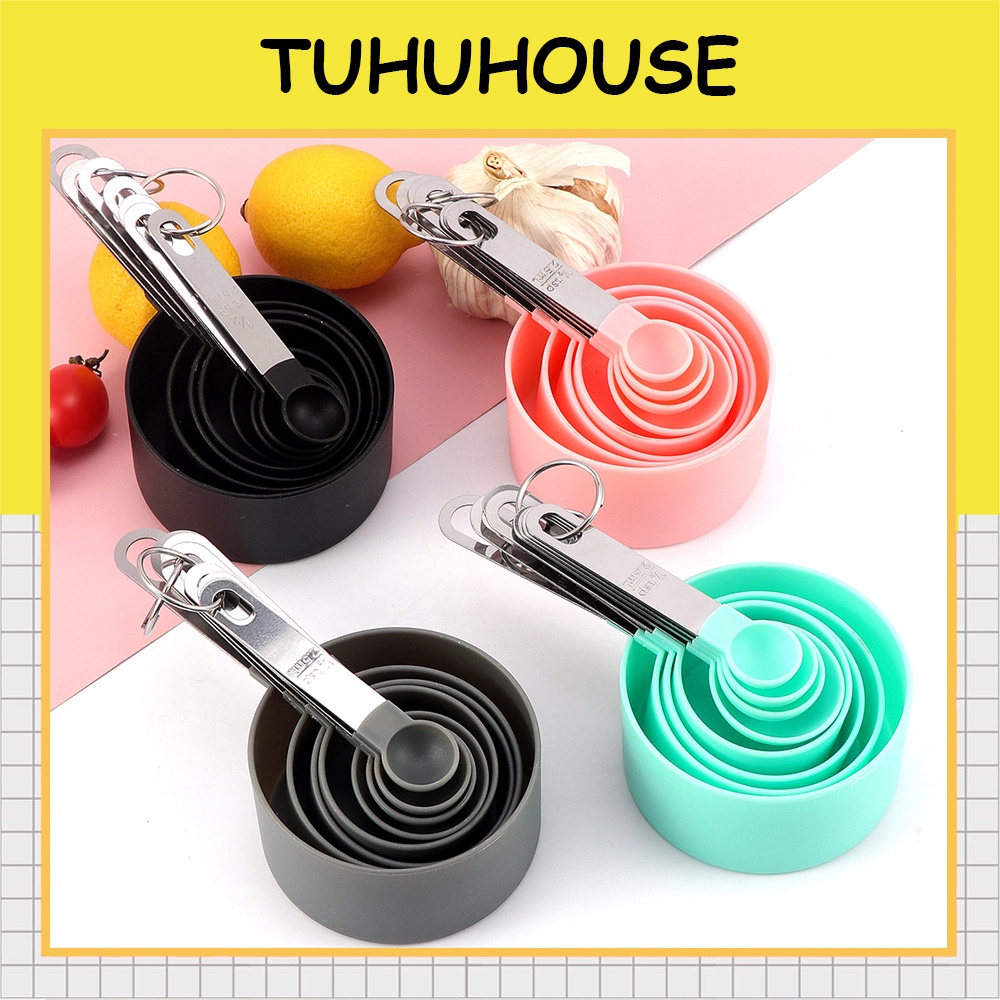 Bộ muỗng thìa đong định lượng làm bánh đủ 8 kích cỡ khi nấu ăn, trang trí nhà bếp - TUHUHOUSE