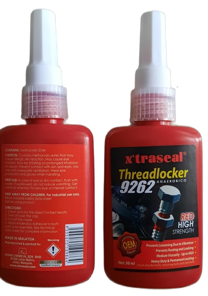 Combo 2 tuýp keo khóa ren, chống tháo bulong threadlocker 9262 - x'traseal, malaysia