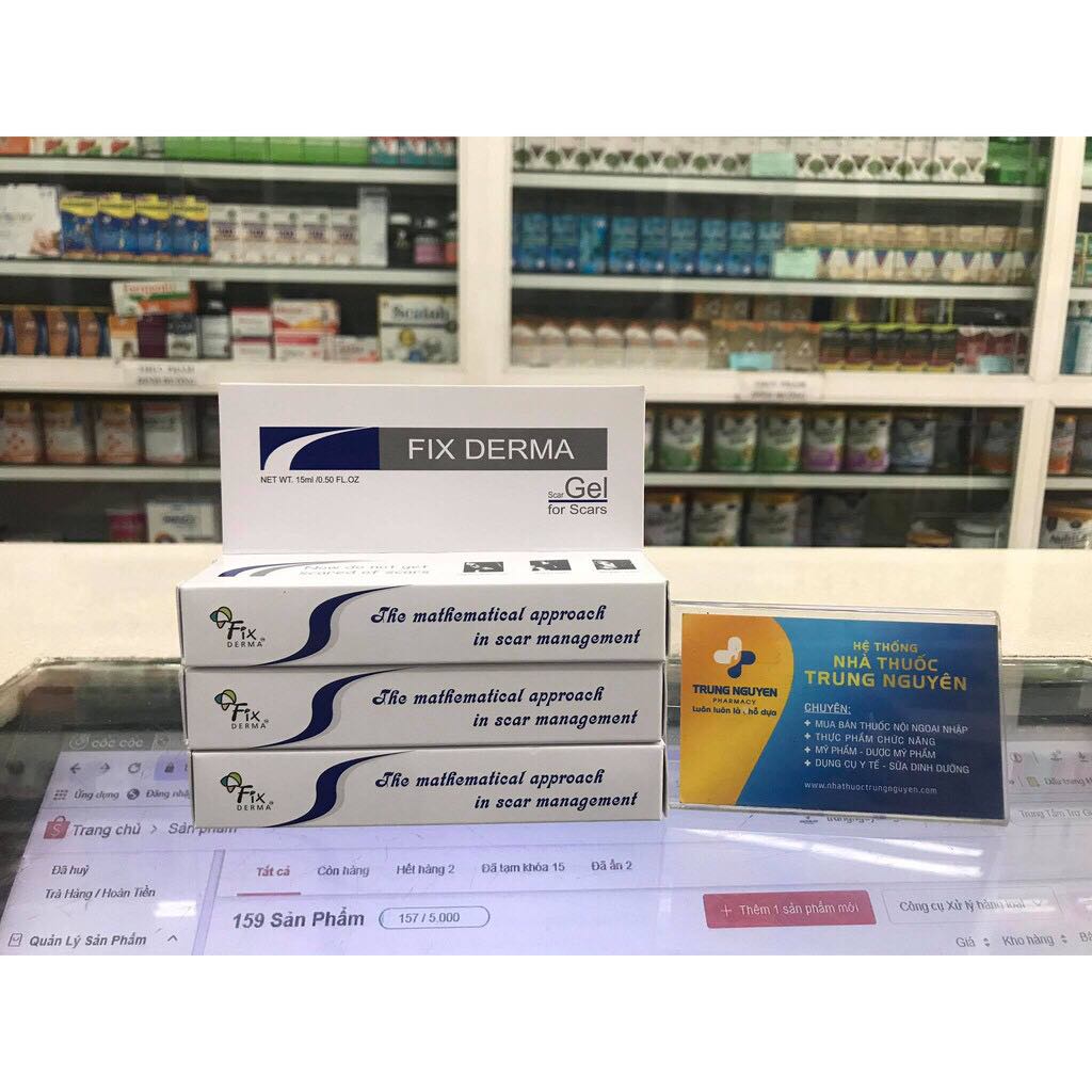 [HCM]FIX DERMA SCAR GEL LÀM MỜ SẸO