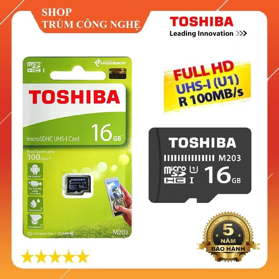 Thẻ nhớ microsd toshiba m203 16gb class10 100mb/s - dành cho camera và điện thoại