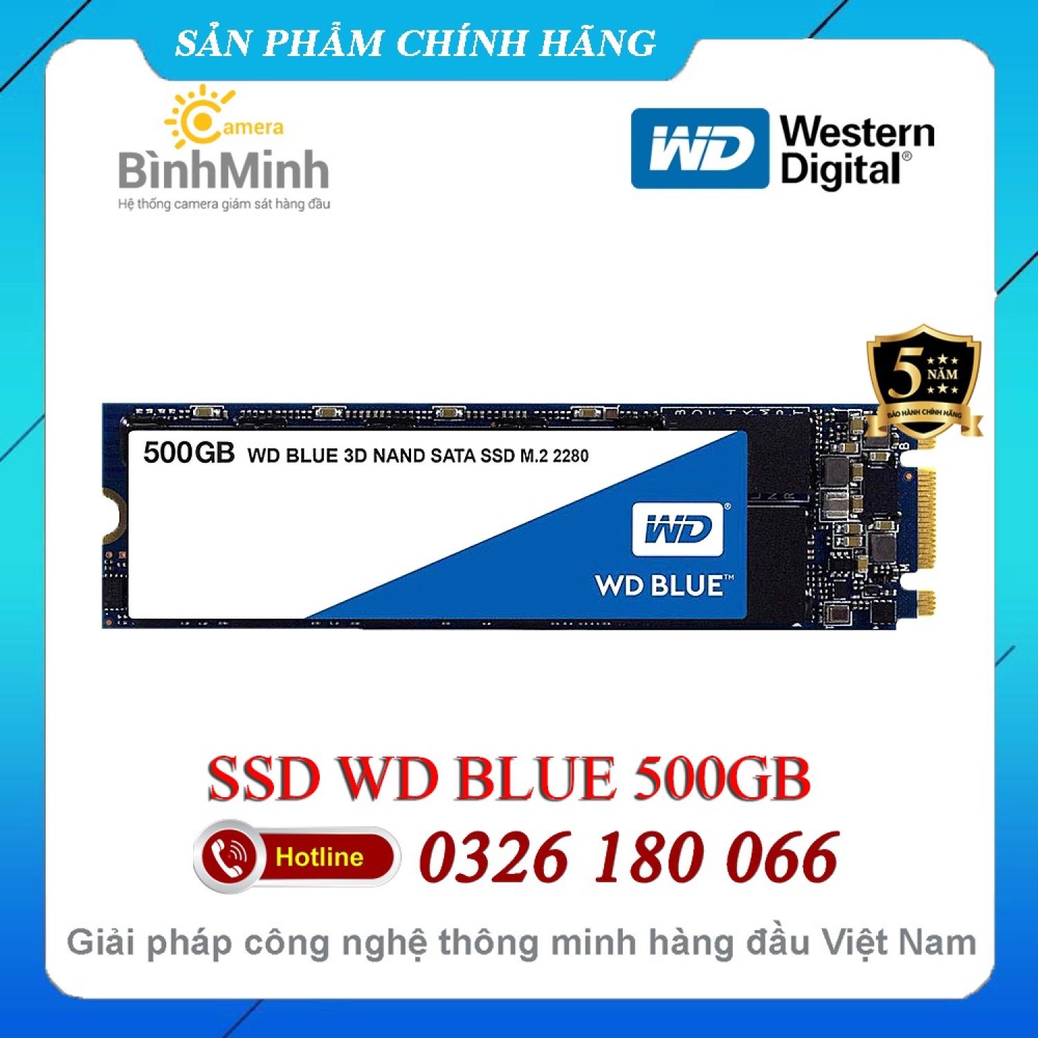Ổ cứng ssd 2tb wd blue m2 sata 2280 - bảo hành 5 năm