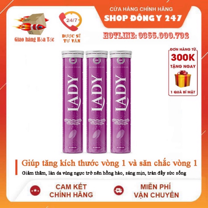 ✅ viên sủi lady 👍 ❤️ - tăng vòng 1 chính hãng