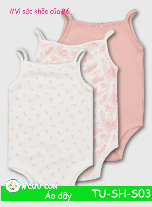 Set áo dây bé gái hãng TuClothing