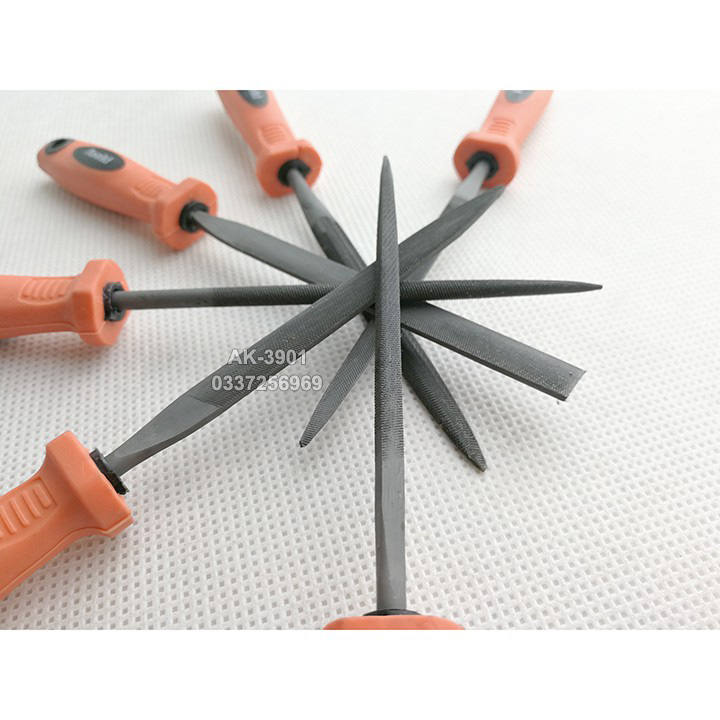 Bộ giũa mini 6 cây kim cương 3x140mm asaki nhật bản ak-3901