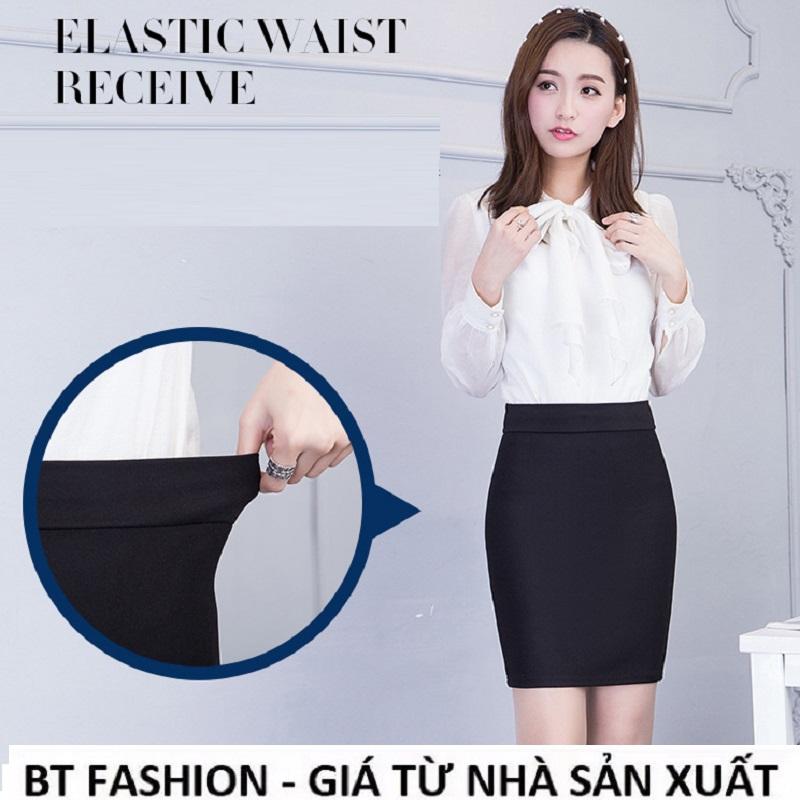 Chân Váy Ôm Công Sở Thun Coton 4 Chiều  Cao Cấp - BT Fashion (VCS4B- NGẮN)