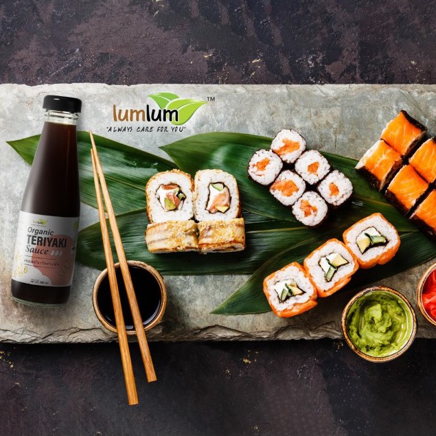 Sốt Teriyaki hữu cơ Lumlum 200ml Organic Teriyaki Sauces
