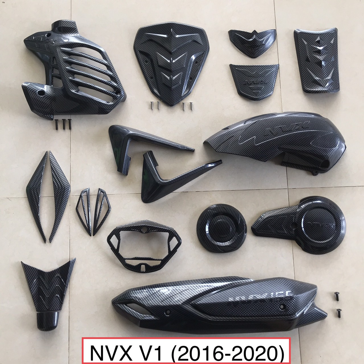 NVX 2017 2018 2019 2020 FULL ỐP PHỤ KIỆN TRANG TRÍ DÙNG CHO ĐỜI NVX (V1) CACBON