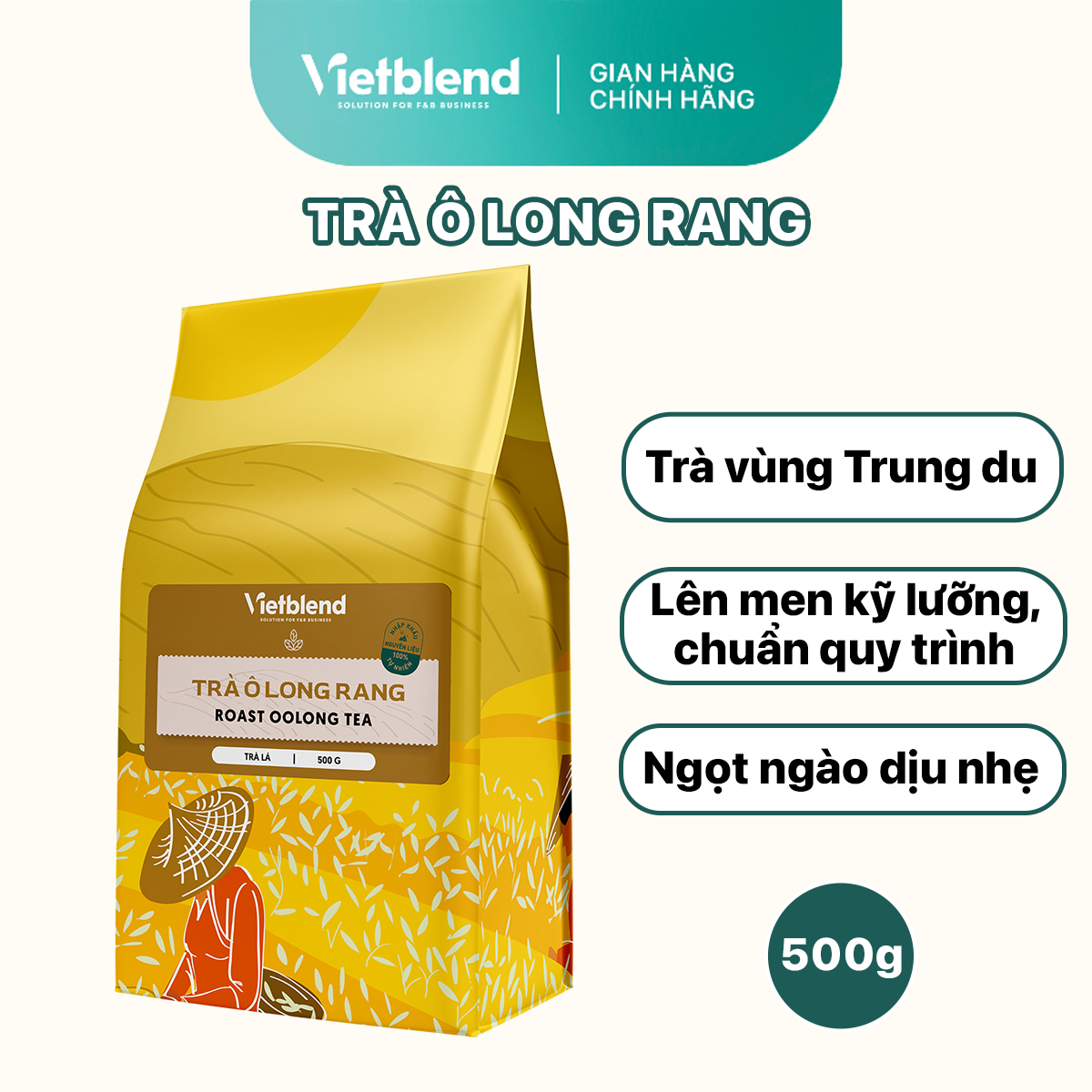 VIETBLEND Roasted Oolong Tea 500g Bag