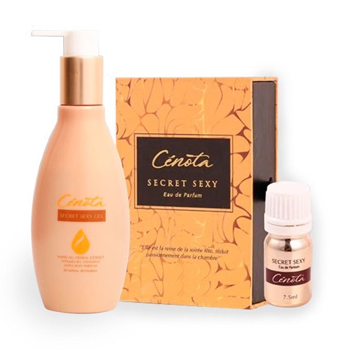 Combo Nước Hoa Vùng Kín Cenota Secret Sexy 5ml + Dung Dịch Vệ Sinh Phụ Nữ Làm Hồng & Se Khít Vùng Kín Cenota Secret Sexy Gel 175ml
