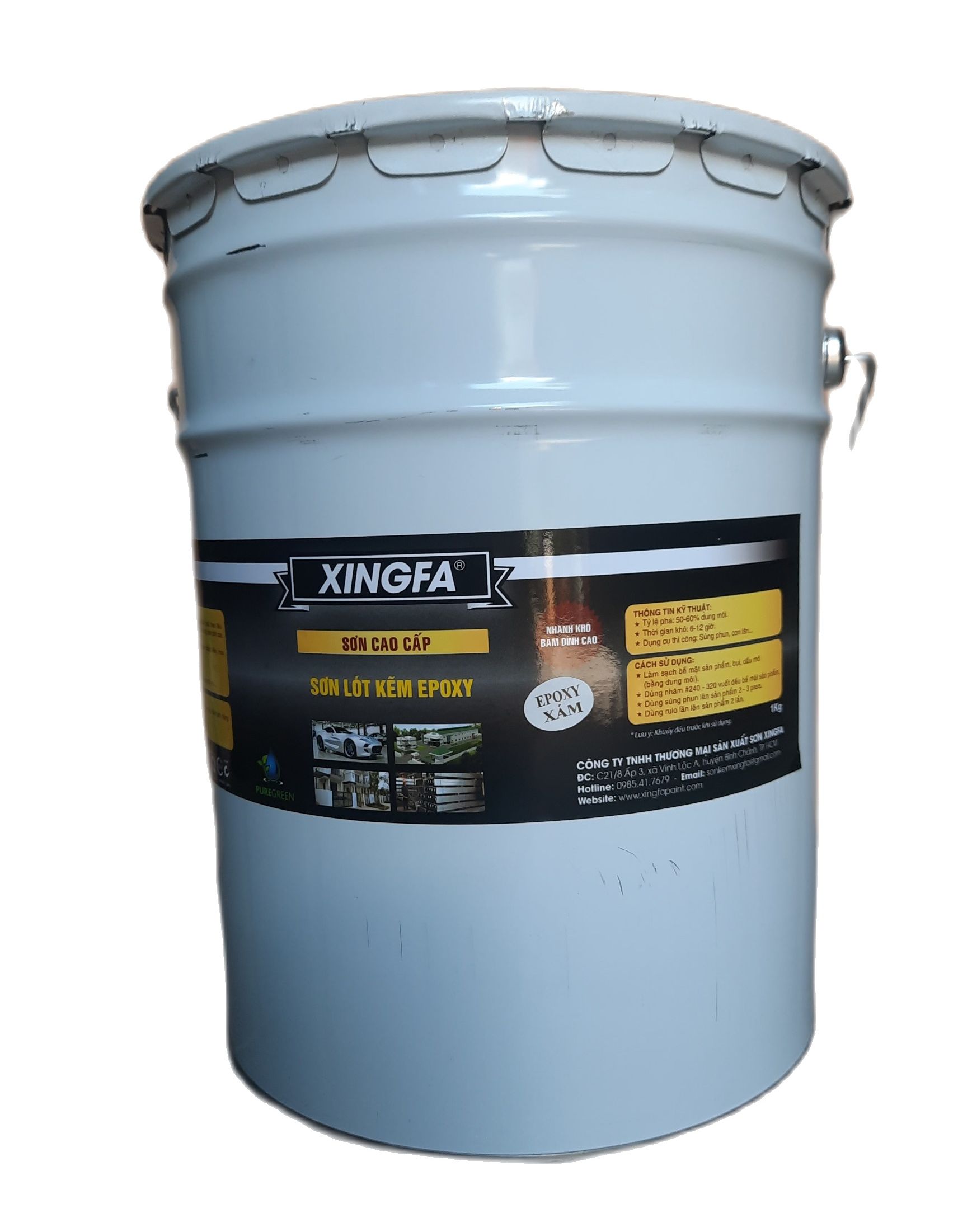 SƠN CHỐNG RỈ 1K/ SƠN LÓT KẼM (17,5Kg/Thùng) - XINGFA