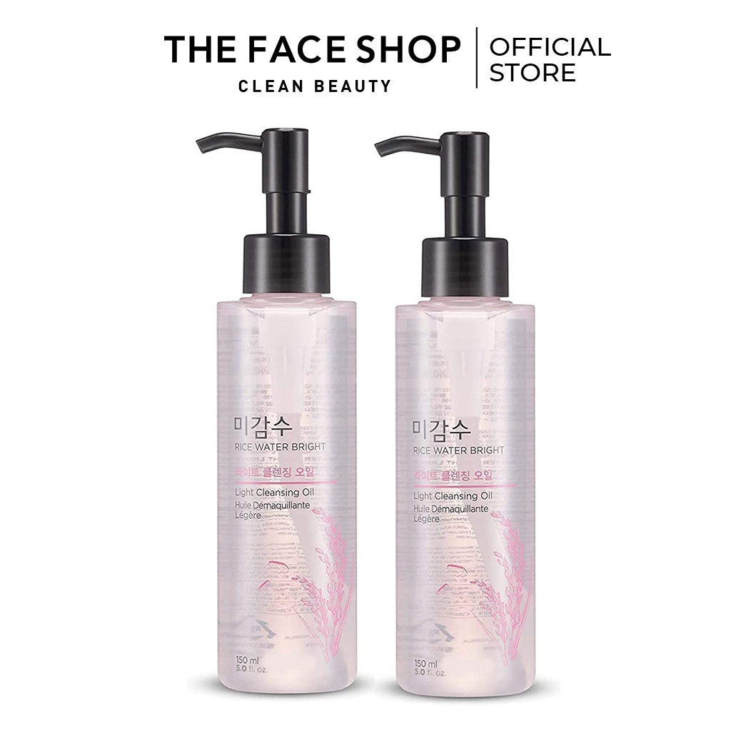 Combo 2 Dầu Tẩy Trang Làm Sáng Da Thefaceshop Rice Water Bright Light Facial Cleansing Oil 150Mlx2