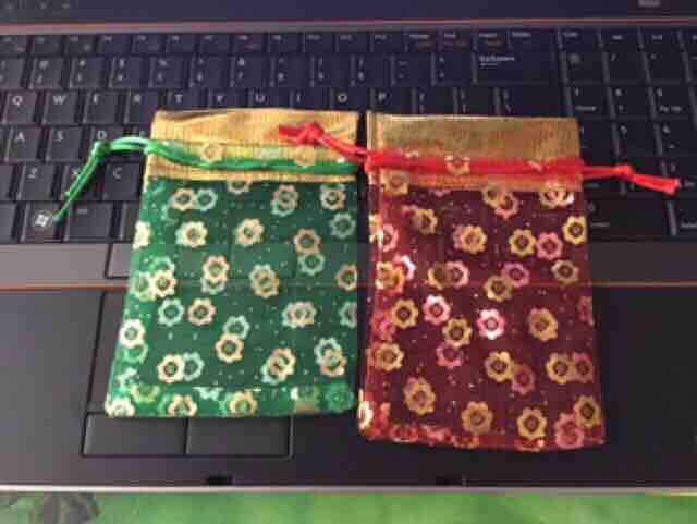Combo 20 túi gấm đỏ size 10*13