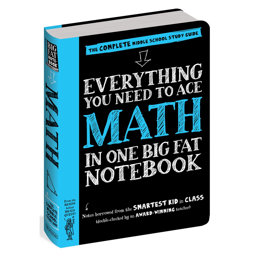Sách Everything You Need To Ace Math In One Big Fat Notebook - Sổ Tay Toán Học Bản Tiếng Anh - Tổng Hợp Kiến Thức Toán Lớp 4 Đến Lớp 9 - Á Châu Books,