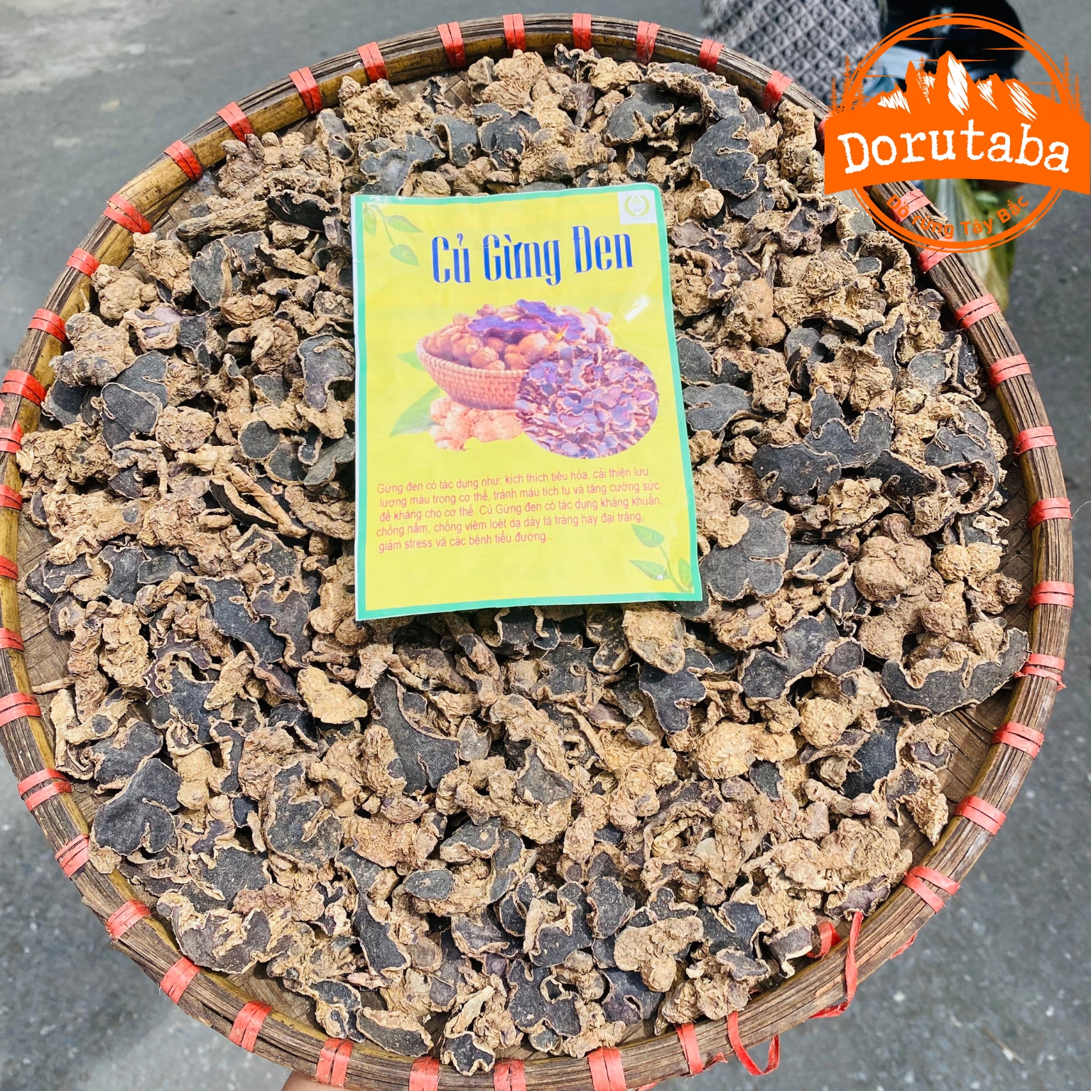 Gừng đen khô Tây Bắc loai 1 được sấy khô từ gừng đen tươi Sìn Hồ, Lai Châu