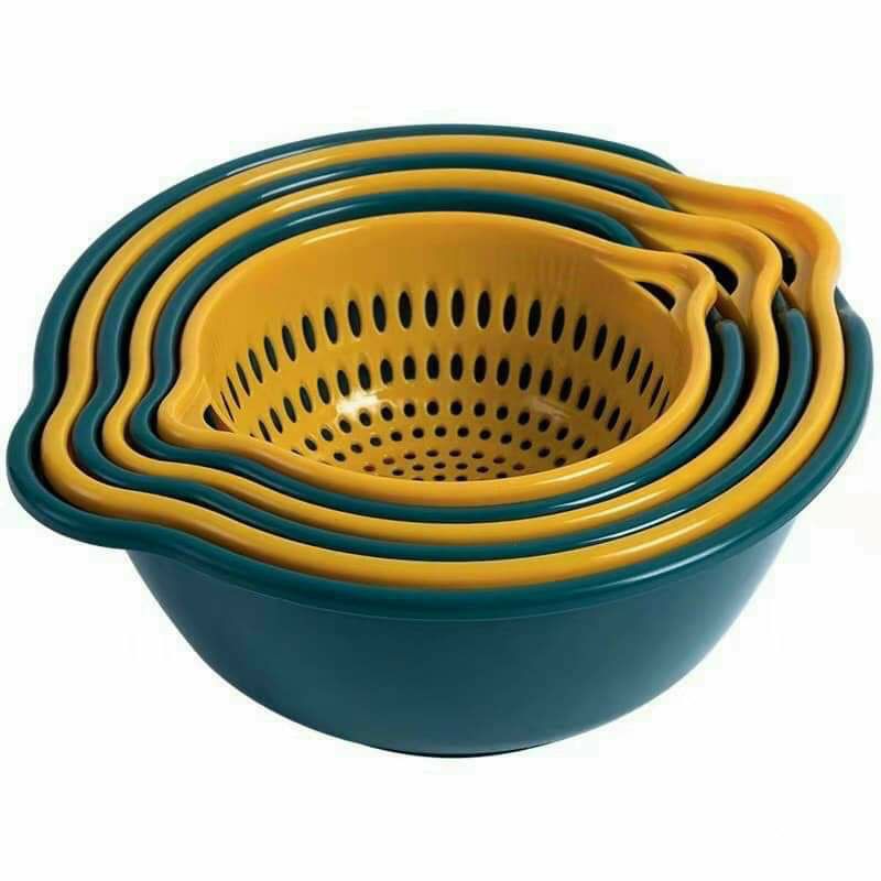 Set 6 món rổ và chậu nhà bếp