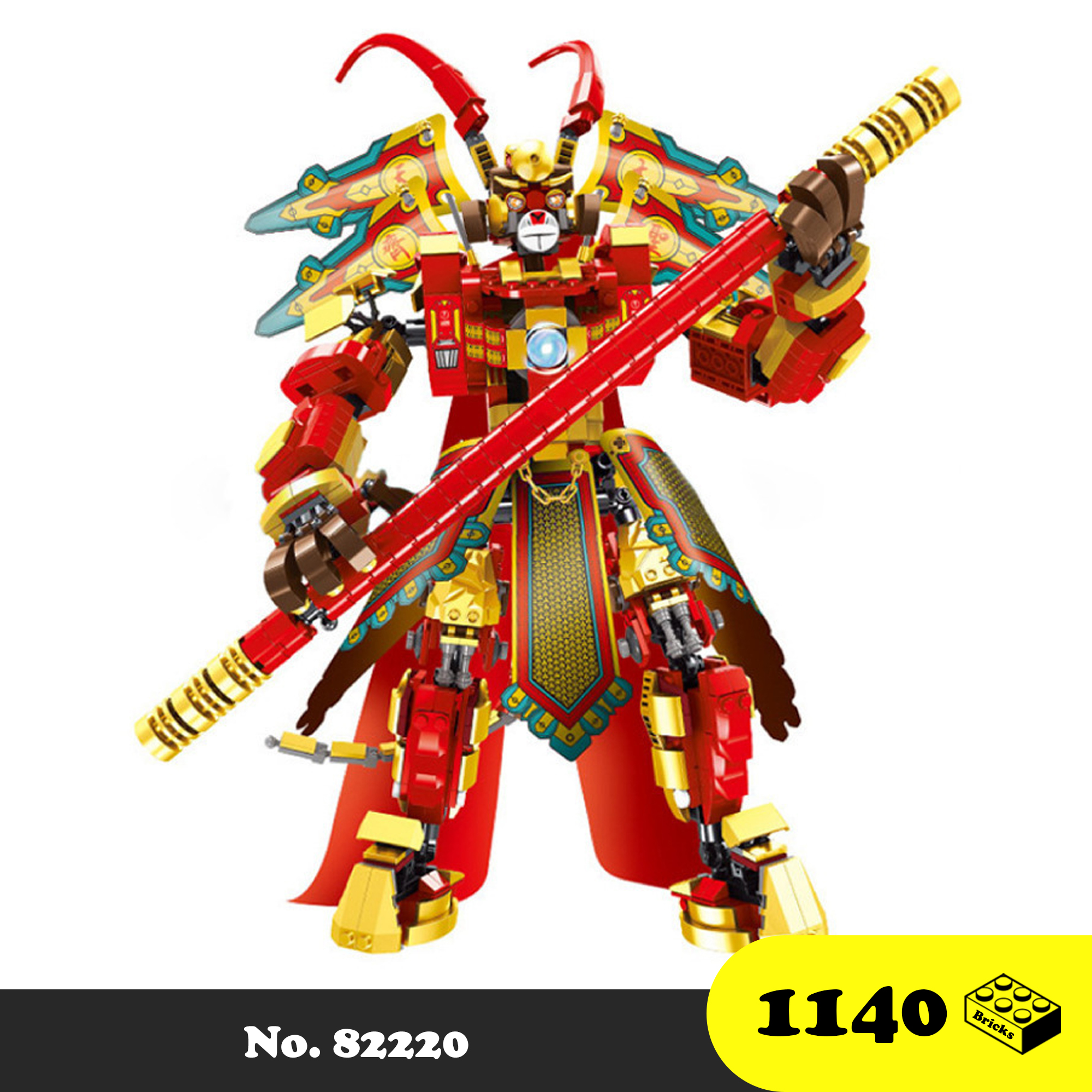 Đồ chơi Lego Ngộ Không Tây du kí - Wukong Sun Monkey King Mech Robot 82220 - Xếp hình Ngộ Không