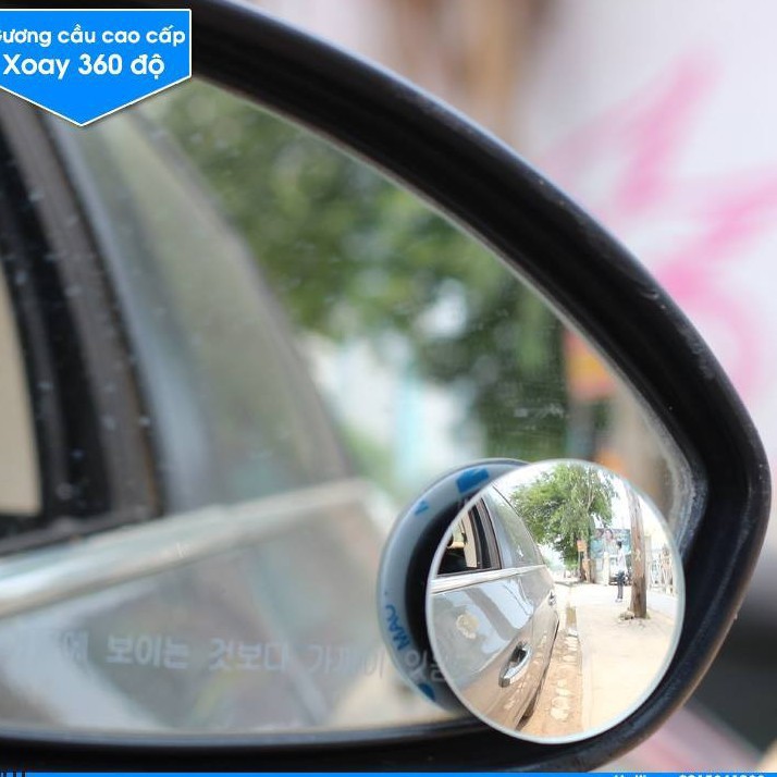 Bộ 2 gương cầu lồi chiếu hậu xoay 360°