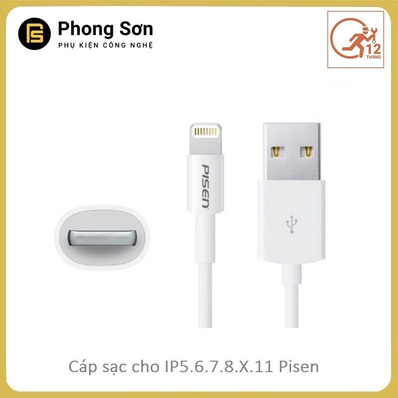 Cáp sạc Iphone 100cm Pisen