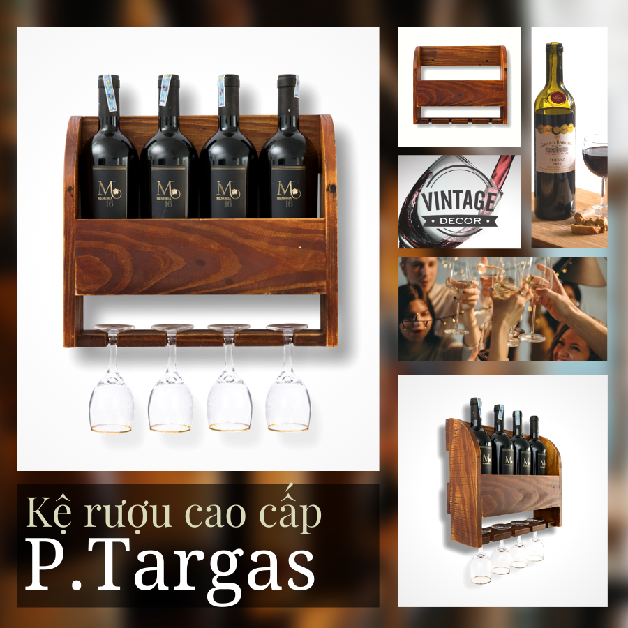 Kệ Rượu Treo Tường KR01